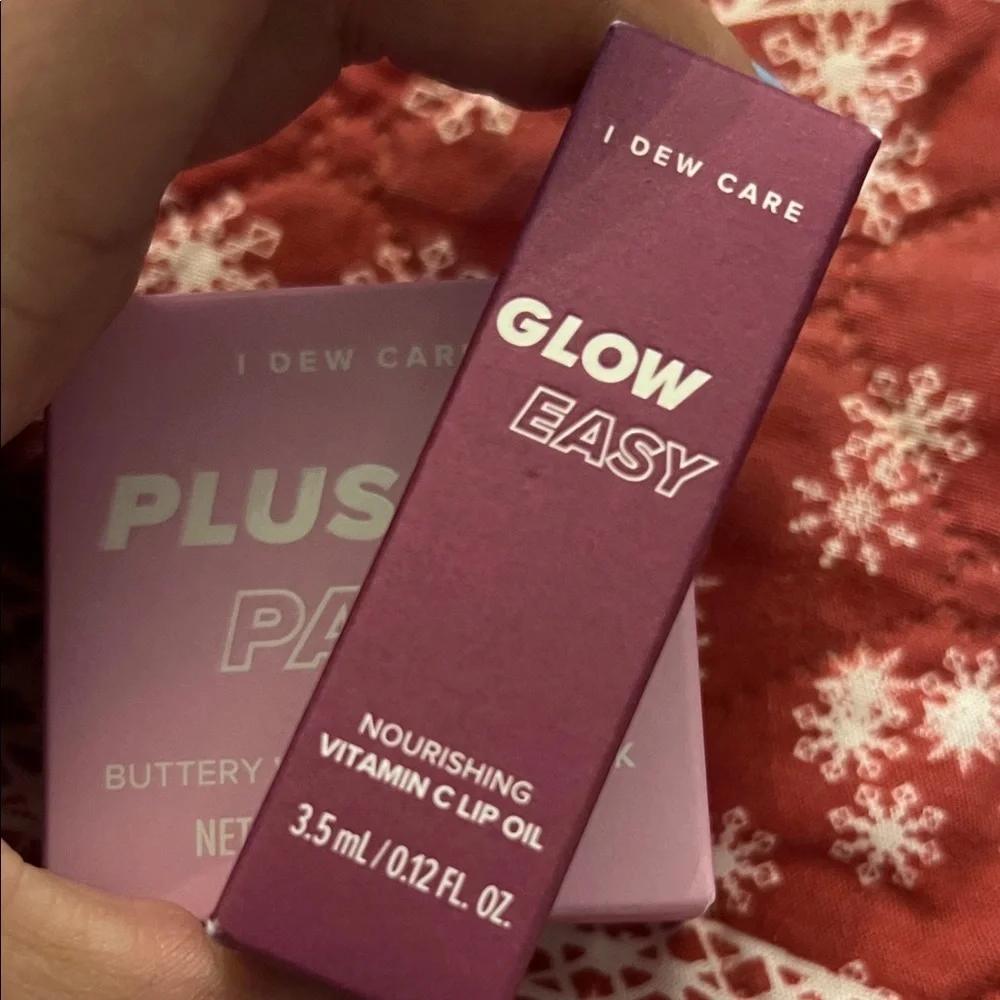 I Dew Care Glow Plug Vitamin C Lip Oil & Mask Duo - Pink